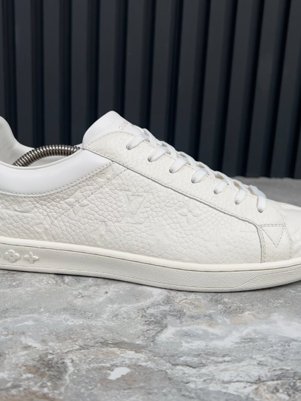 Louis Vuitton Luxembourg Monogram Sneaker Taurillon Leather 8.5 LV 9.5 US 42.5 - Picture 5 of 12